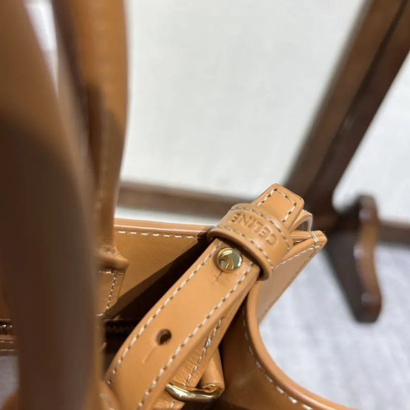 Celine Paris Canvas Leather Tote Bag 323 - Image 6