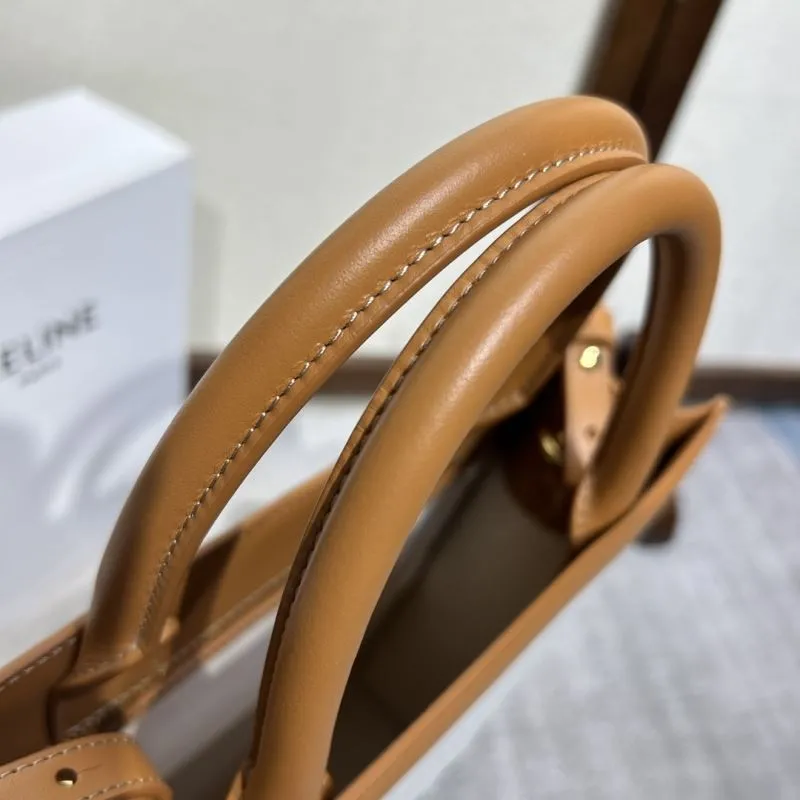 Celine Paris Canvas Leather Tote Bag 323 - Image 7