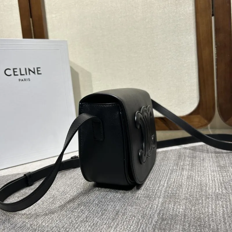 Alternative view of Celine Black Saddle Crossbody Bag 326