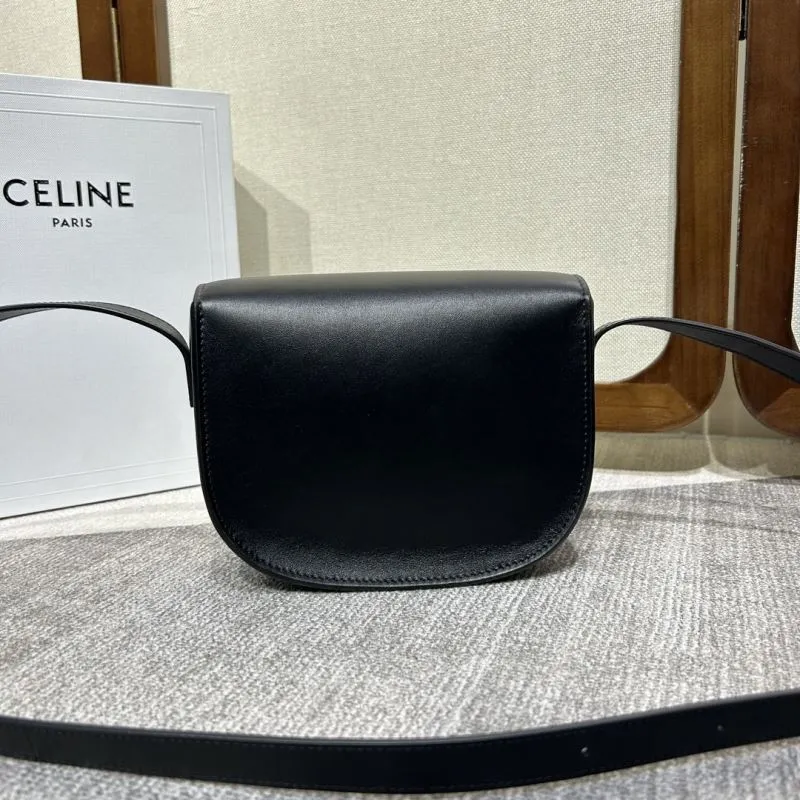 Celine Black Saddle Crossbody Bag 326 - Image 3