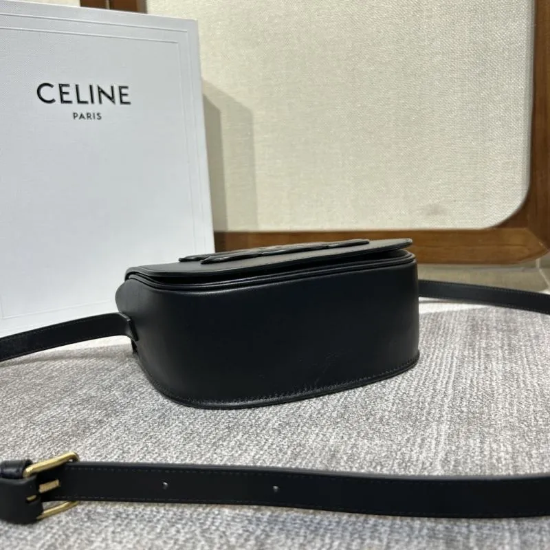 Celine Black Saddle Crossbody Bag 326 - Image 4