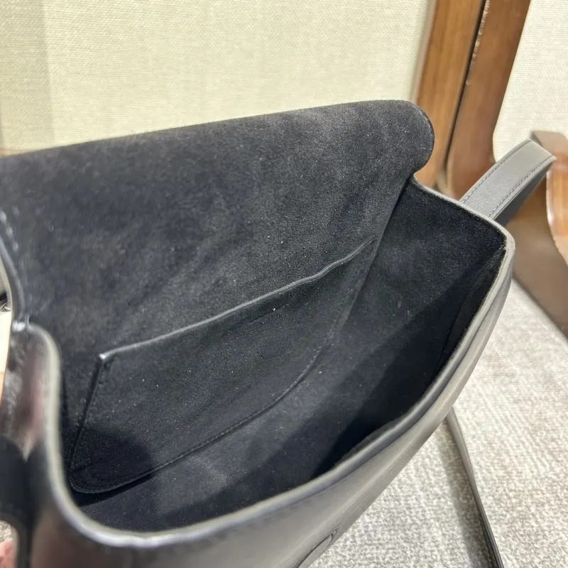 Celine Black Saddle Crossbody Bag 326 - Image 8