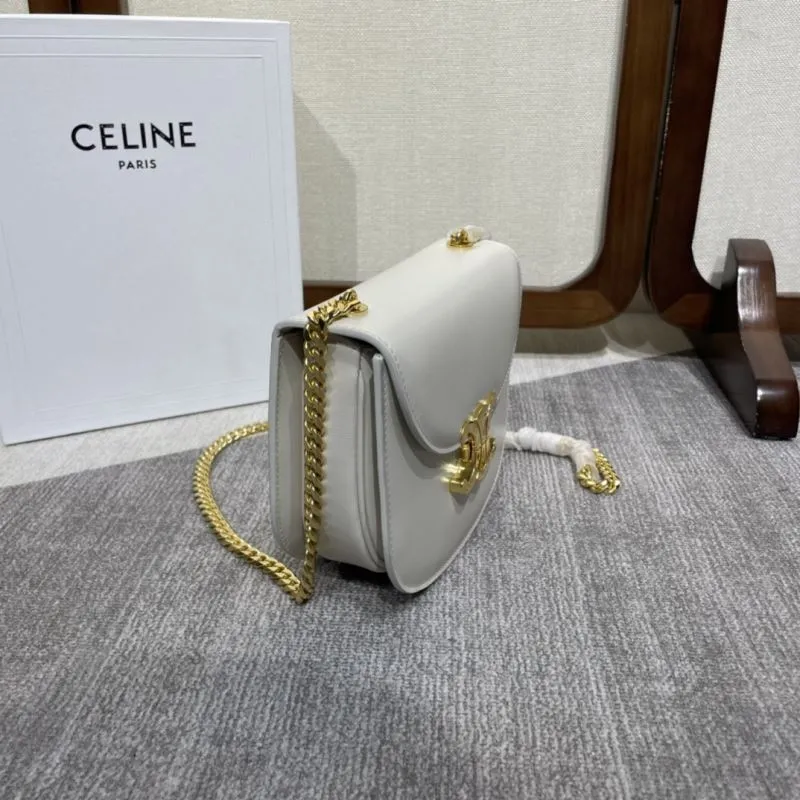 Alternative view of Celine Ivory Saddle Crossbody Bag