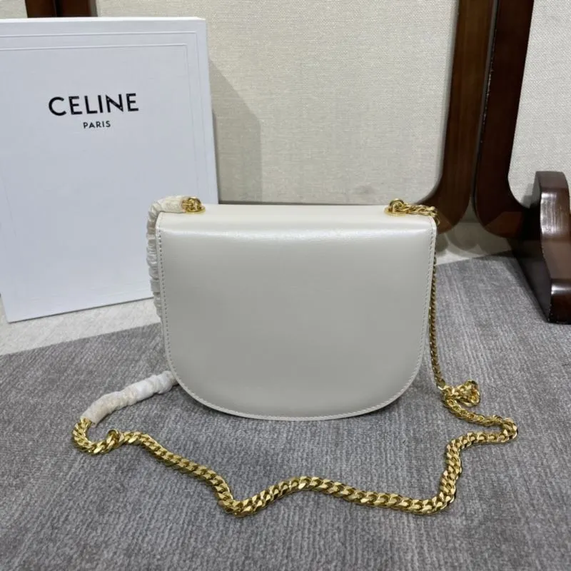 Celine Ivory Saddle Crossbody Bag - Image 3