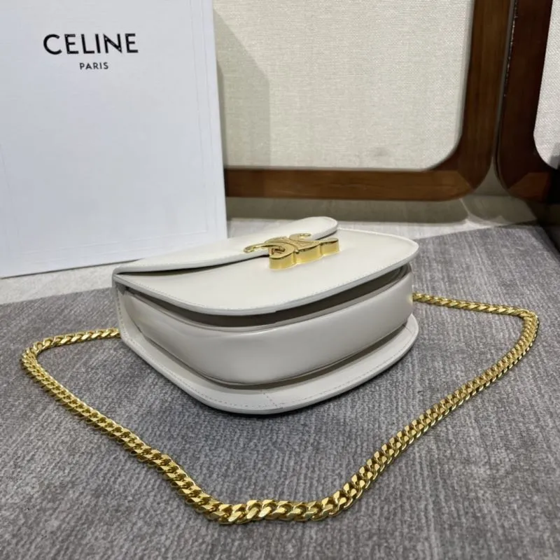 Celine Ivory Saddle Crossbody Bag - Image 4