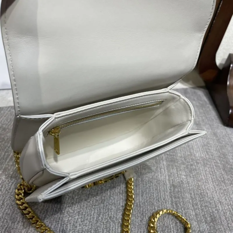 Celine Ivory Saddle Crossbody Bag - Image 9