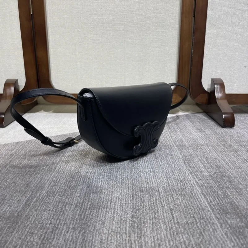 Alternative view of Celine Black Saddle Crossbody Bag 330