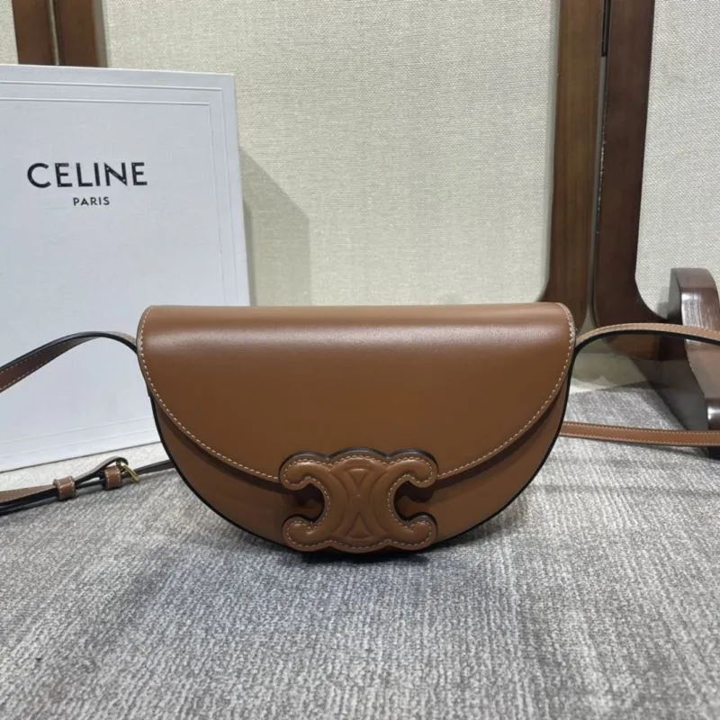 Celine Brown Saddle Crossbody Bag 334
