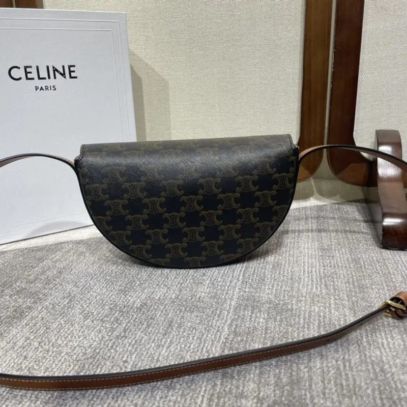 Celine Monogram Crossbody Saddle Bag 336 - Image 3