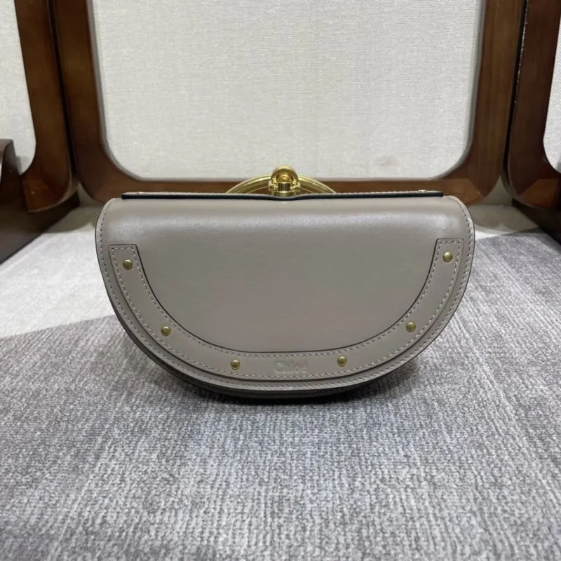 Alternative view of Chloe Taupe Saddle Crossbody Bag