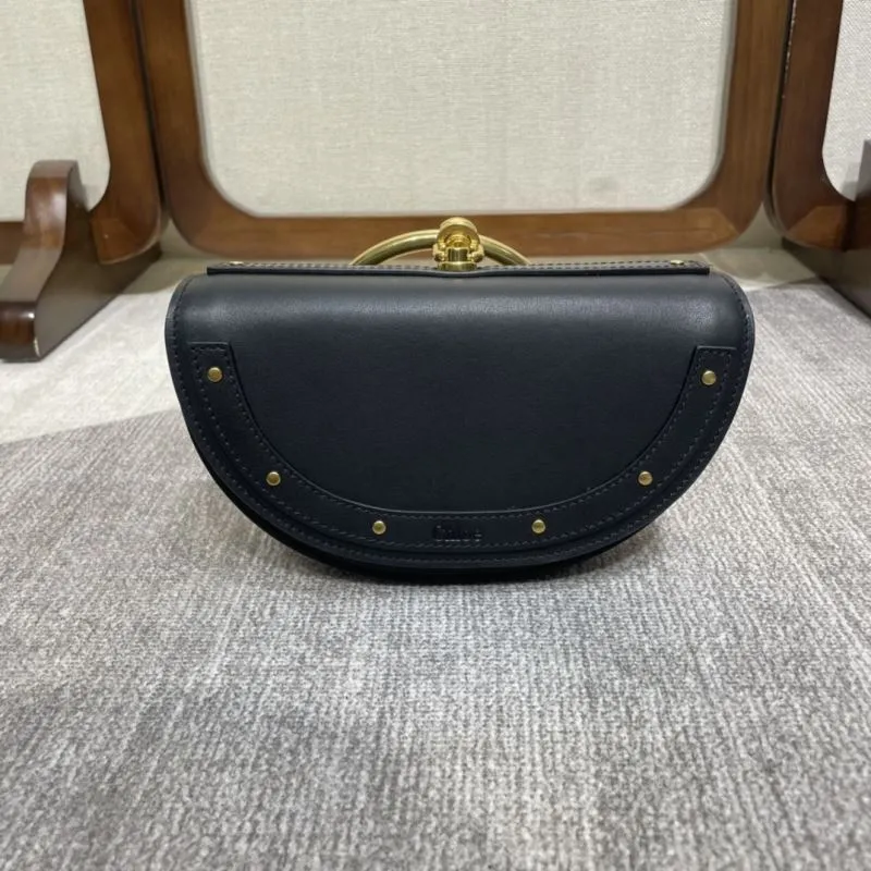 Alternative view of Chloe Black Leather Crossbody Saddle Bag