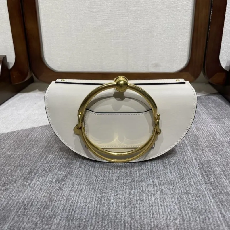 Chloe White Leather Crossbody Bag - Image 4