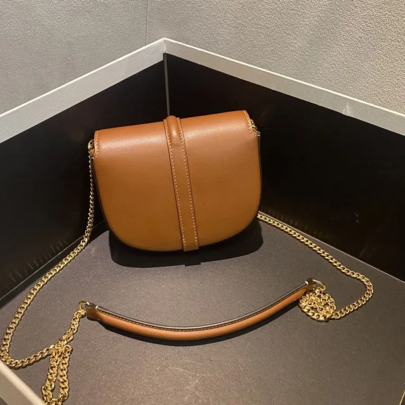 Celine Brown Leather Satchel Bag 345 - Image 5