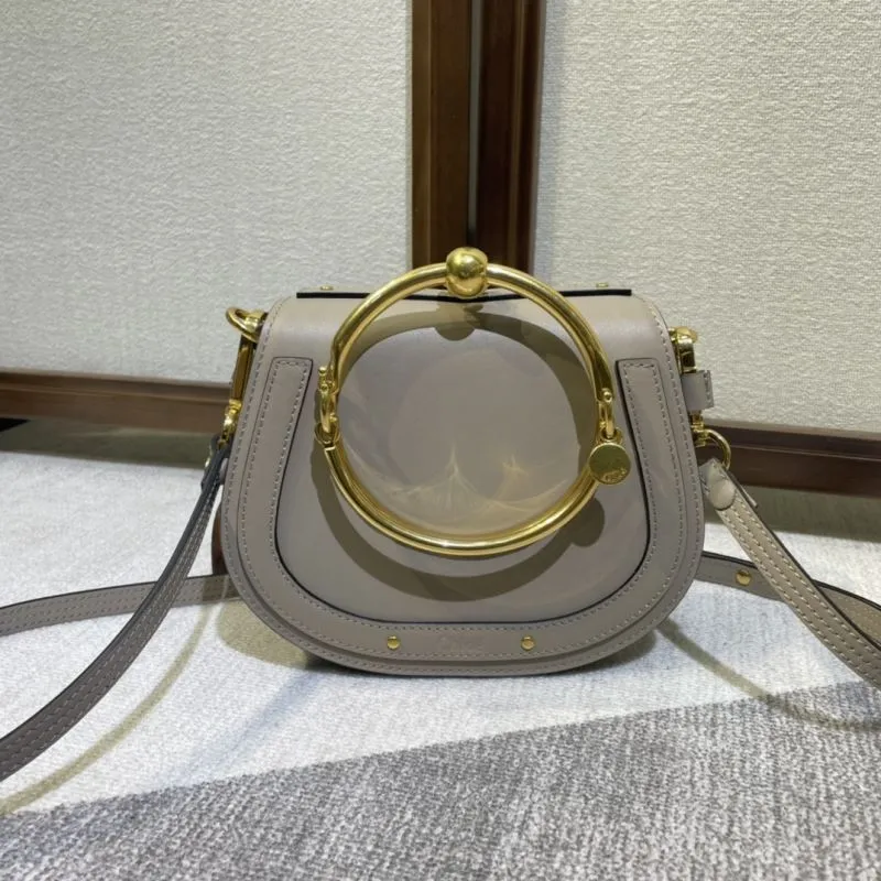 Celine Light Gray Satchel Crossbody Bag 346