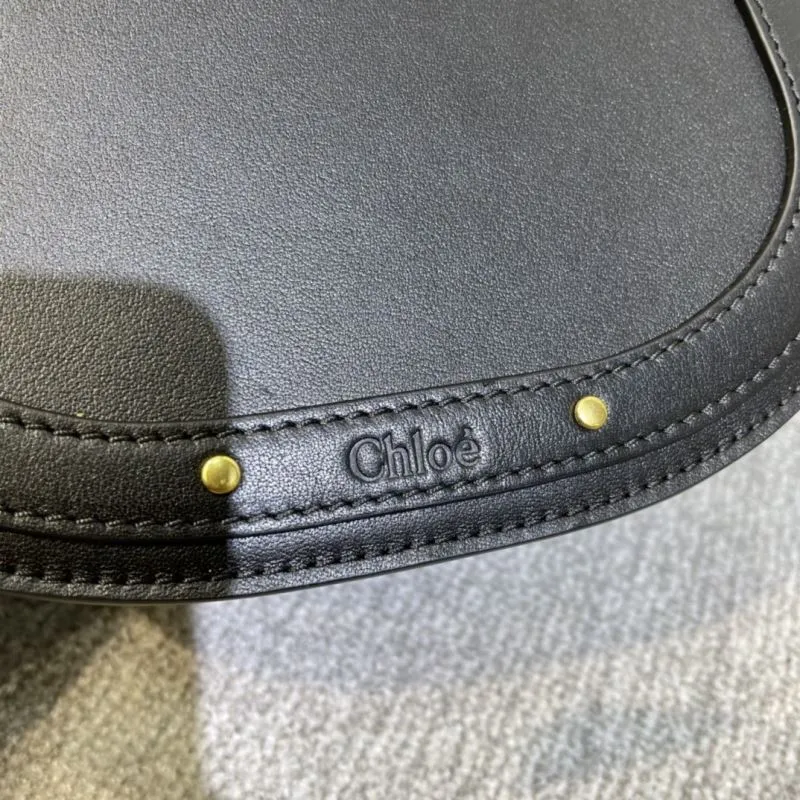 Celine Black Leather Satchel Crossbody Bag 348 - Image 5