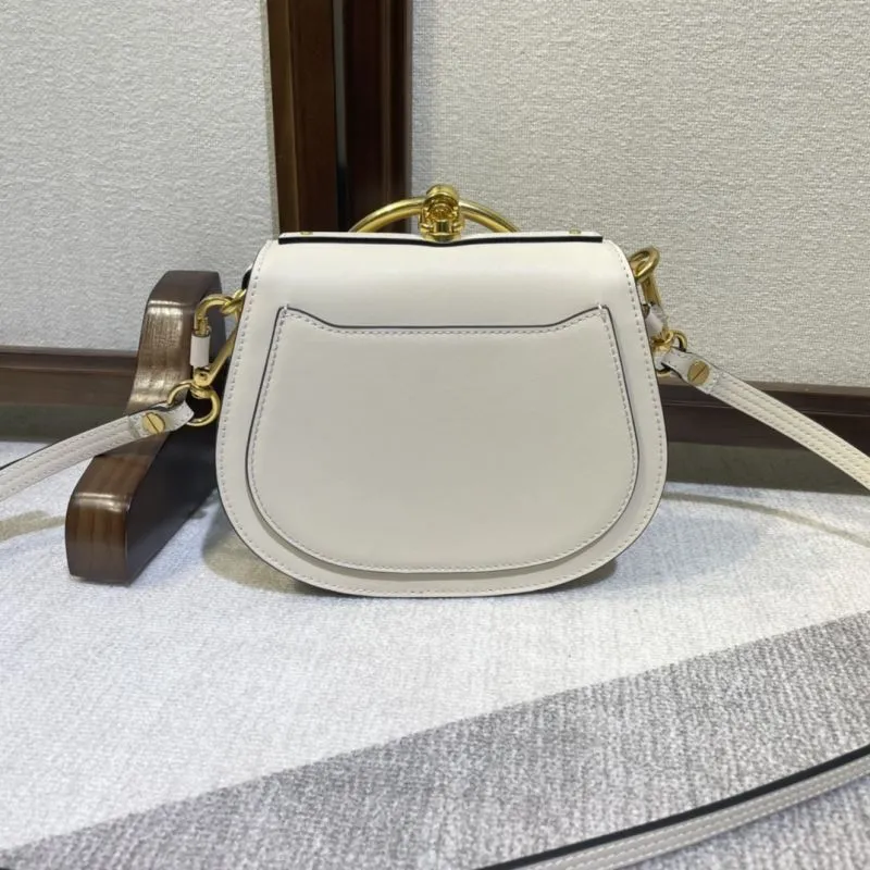 Chloe Cream Crossbody Satchel Bag - Image 3