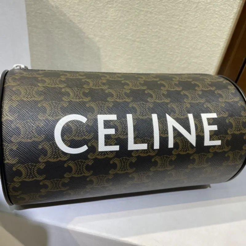 Celine Monogram Barrel Crossbody Bag - Image 5