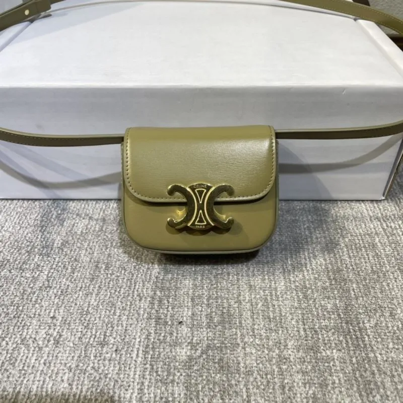 Celine Olive Green Mini Crossbody Bag