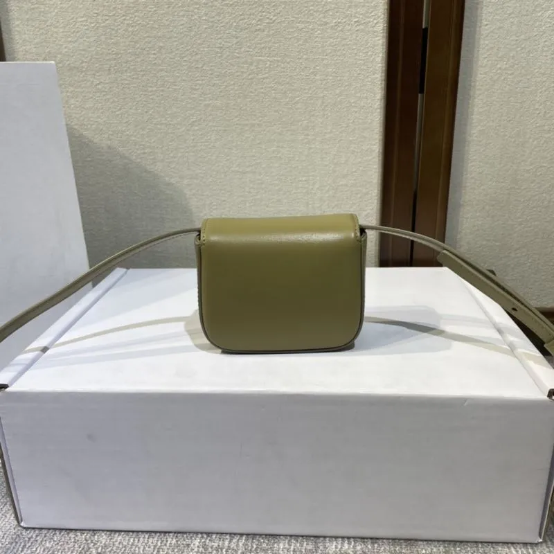 Celine Olive Green Mini Crossbody Bag - Image 4