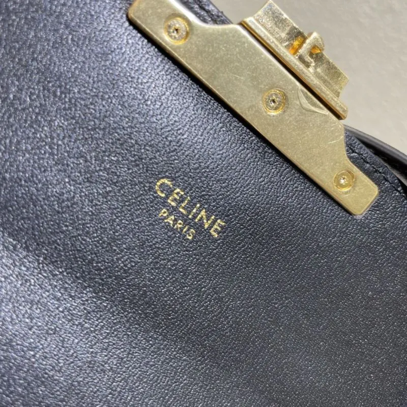 Celine Black Quilted Satchel Bag 366 - Image 8
