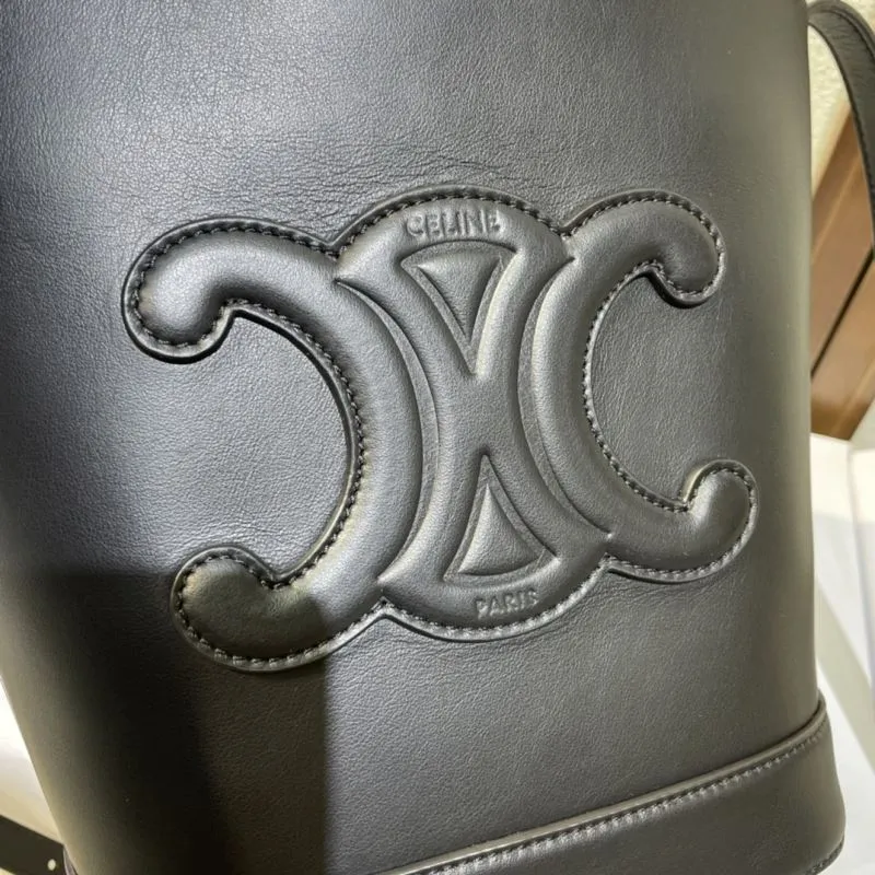 Celine Black Bucket Bag 383 - Image 5