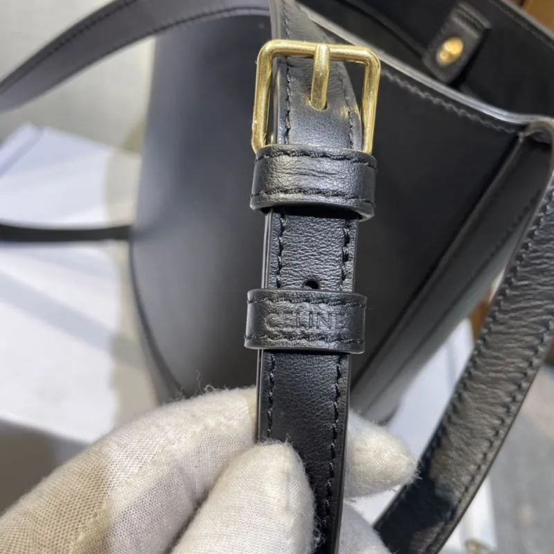 Celine Black Bucket Bag 383 - Image 6