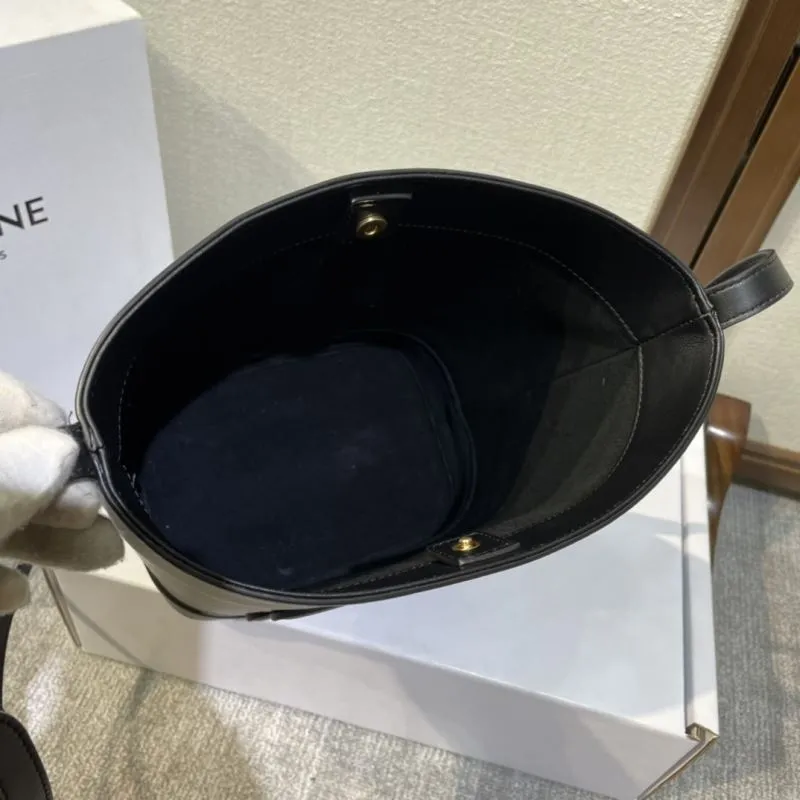 Celine Black Bucket Bag 383 - Image 7