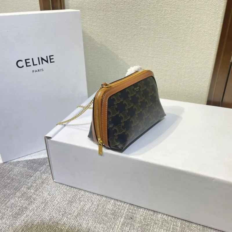 Alternative view of Celine Triomphe Chain Crossbody Bag 387