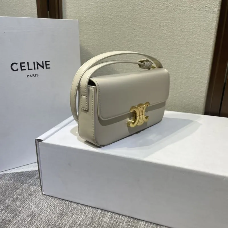 Celine Cream Satchel Bag 391 - Image 3