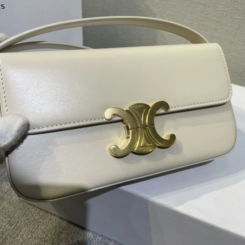 Celine Cream Satchel Bag 391 - Image 6