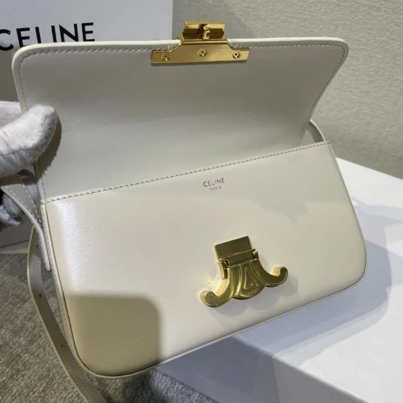 Celine Cream Satchel Bag 391 - Image 7