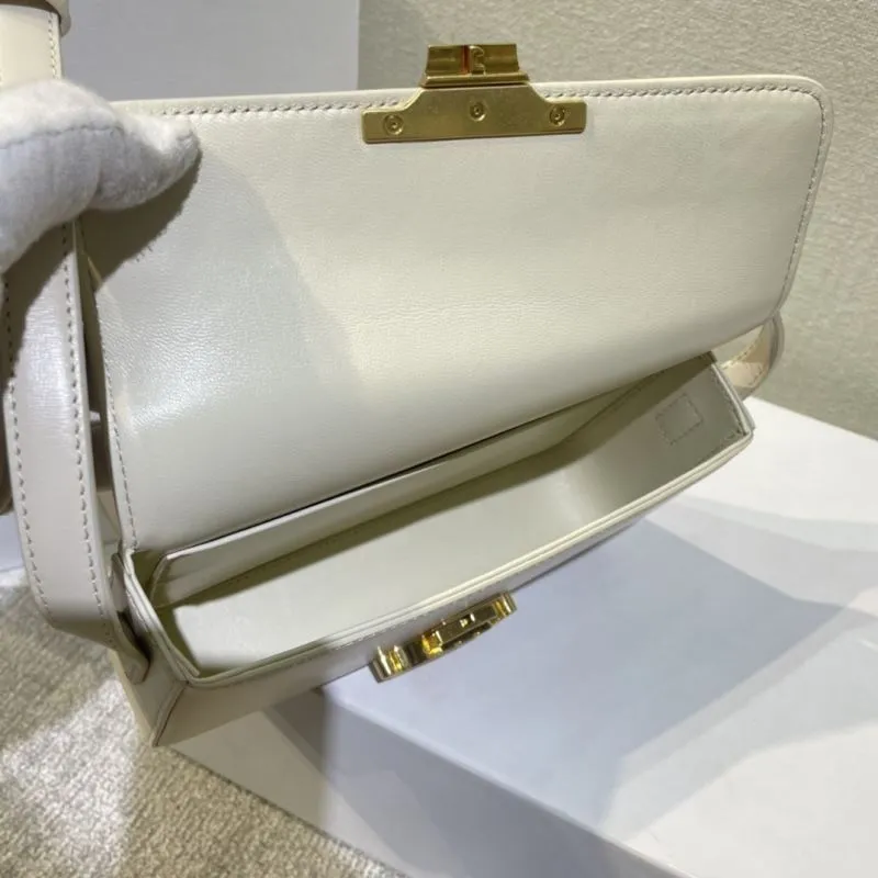 Celine Cream Satchel Bag 391 - Image 9
