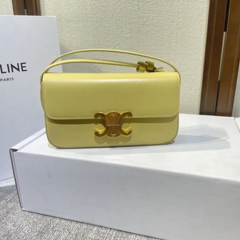 Alternative view of Celine Pale Yellow Satchel Bag 396