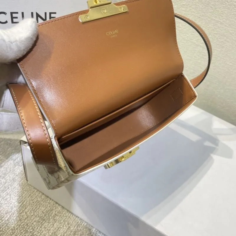 Celine White Monogram Satchel Bag 397 - Image 9
