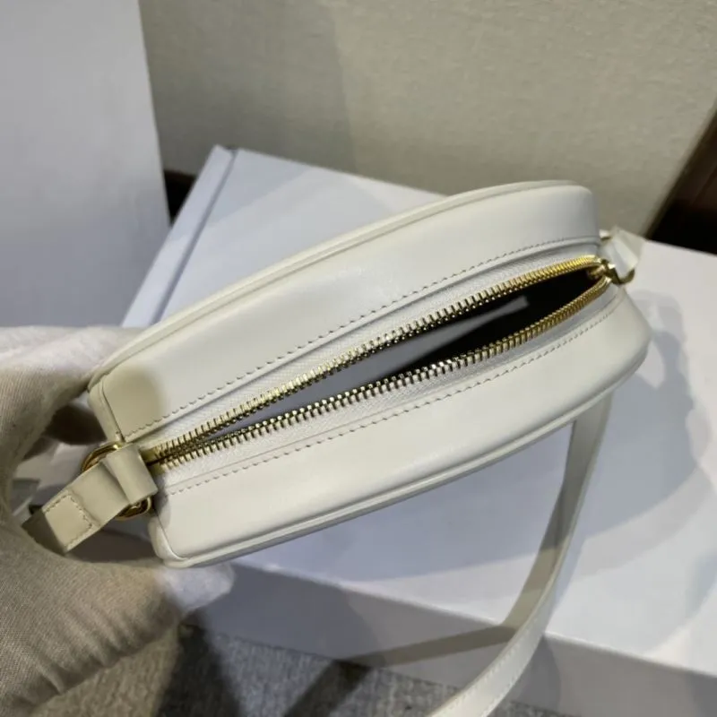 Celine White Round Crossbody Bag - Image 7