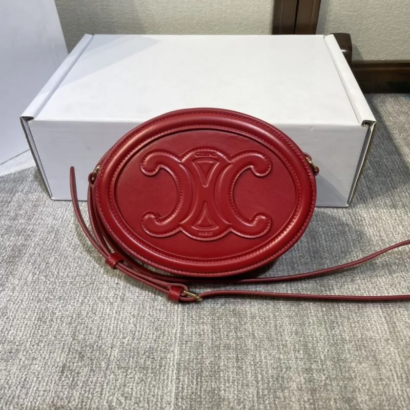 Celine Red Round Crossbody Bag 401