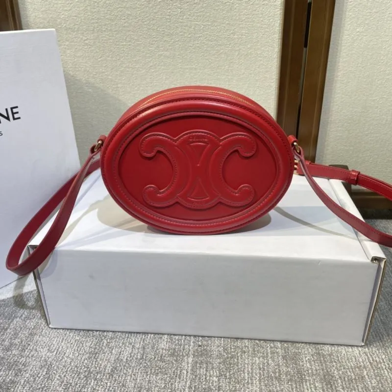 Alternative view of Celine Red Round Crossbody Bag 401