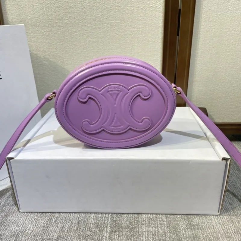 Alternative view of Celine Purple Round Crossbody Bag