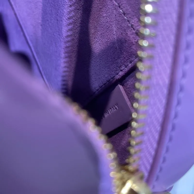 Celine Purple Round Crossbody Bag - Image 8