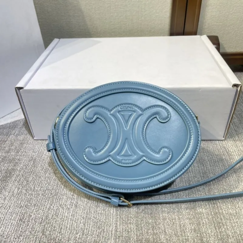 Celine Light Blue Round Crossbody Bag 403