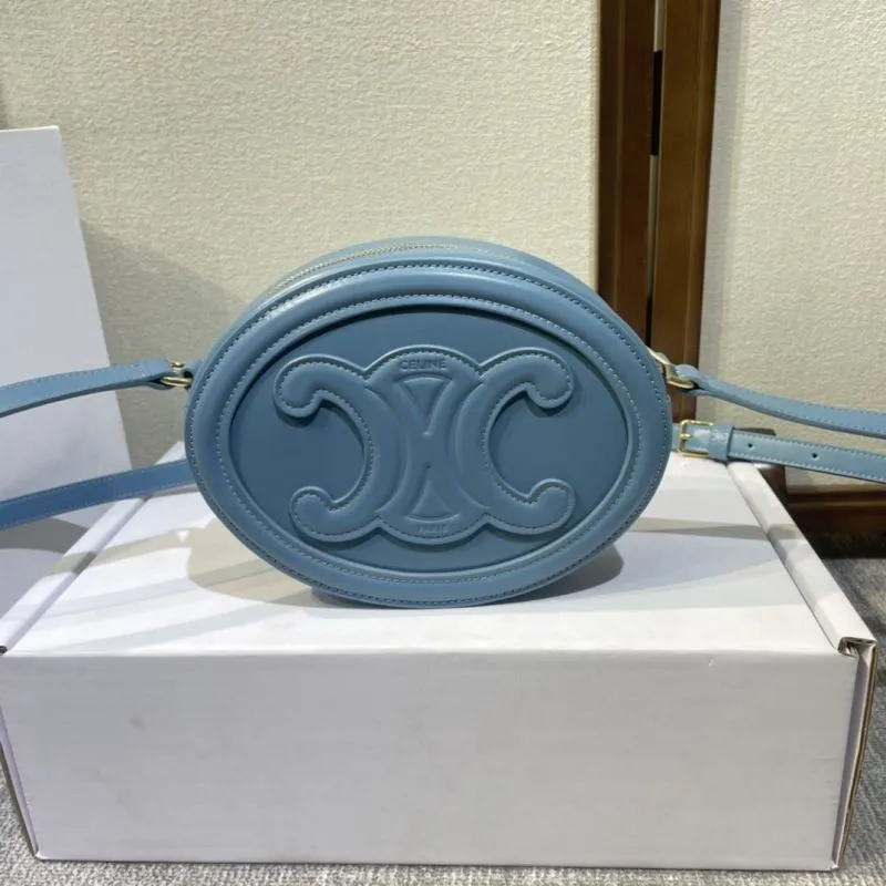 Alternative view of Celine Light Blue Round Crossbody Bag 403