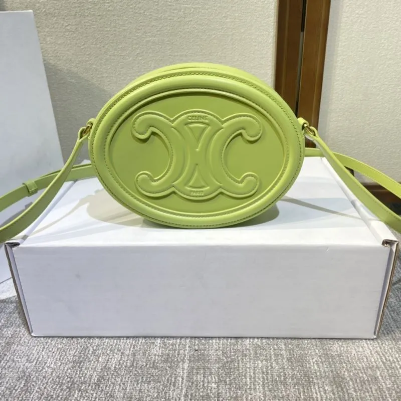 Alternative view of Celine Pale Green Round Crossbody Bag
