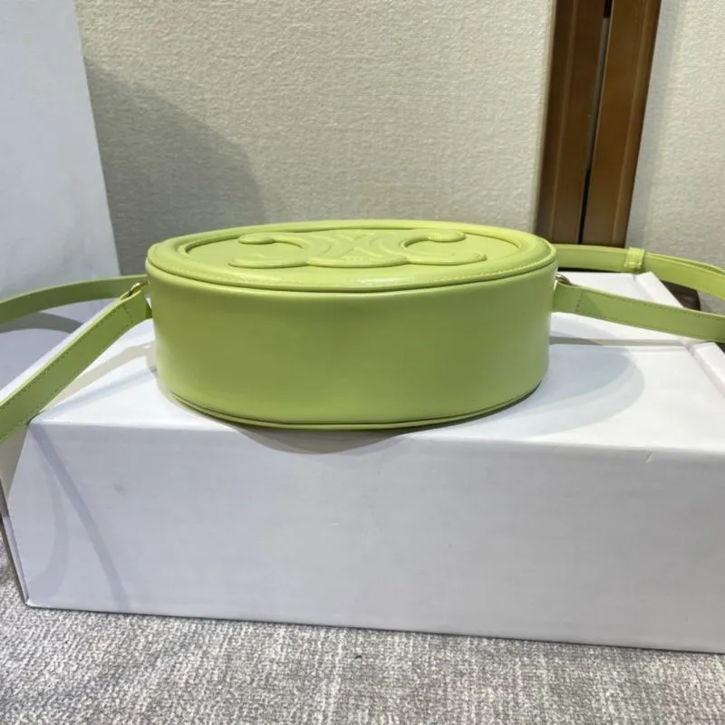 Celine Pale Green Round Crossbody Bag - Image 4