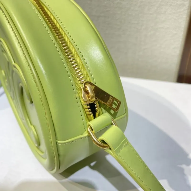 Celine Pale Green Round Crossbody Bag - Image 5