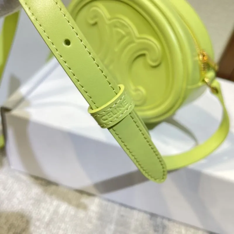 Celine Pale Green Round Crossbody Bag - Image 6