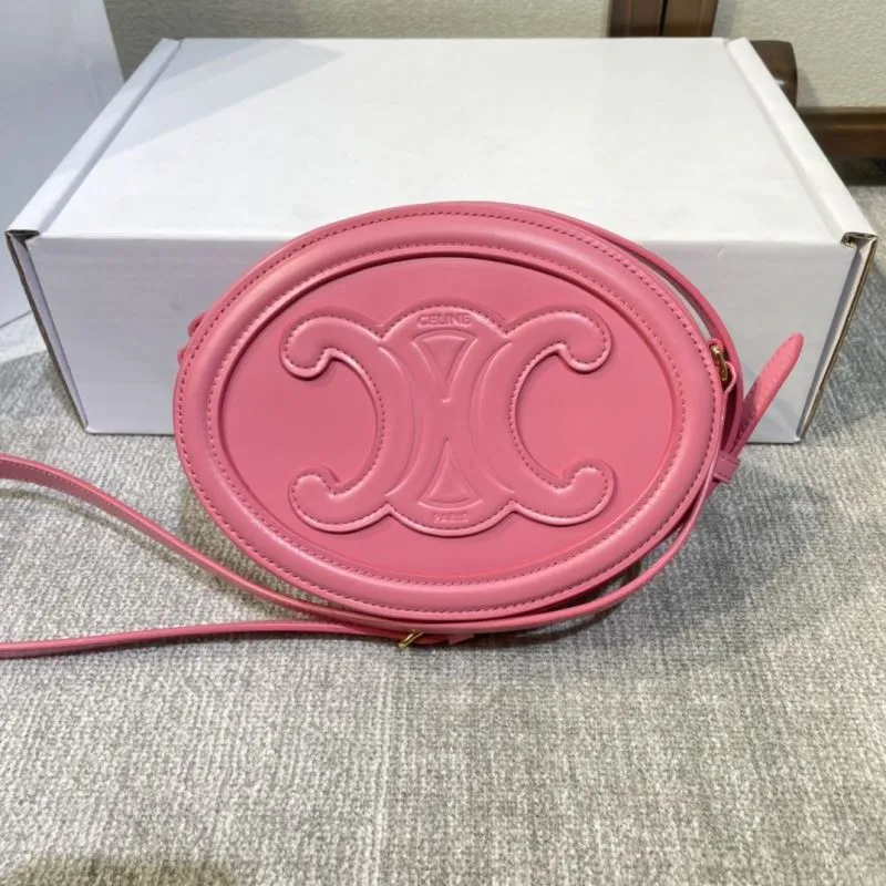 Celine Pink Round Crossbody Bag