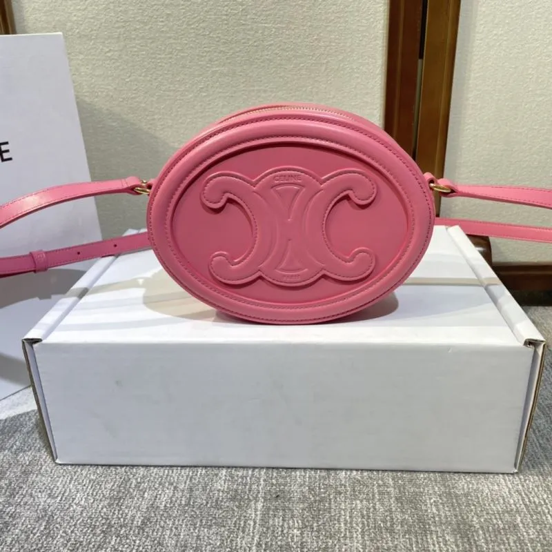 Alternative view of Celine Pink Round Crossbody Bag