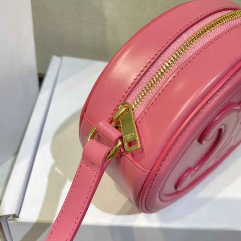 Celine Pink Round Crossbody Bag - Image 5