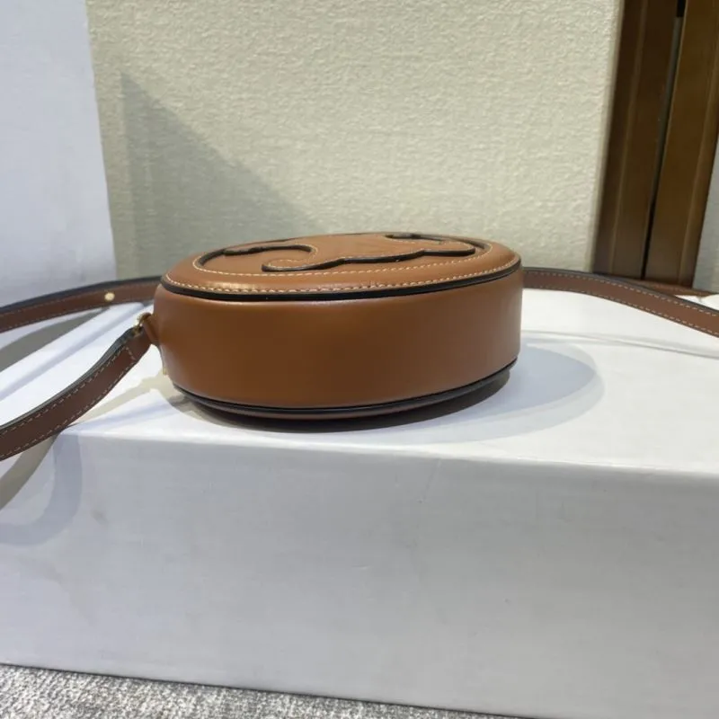 Celine Brown Round Crossbody Bag 410 - Image 3
