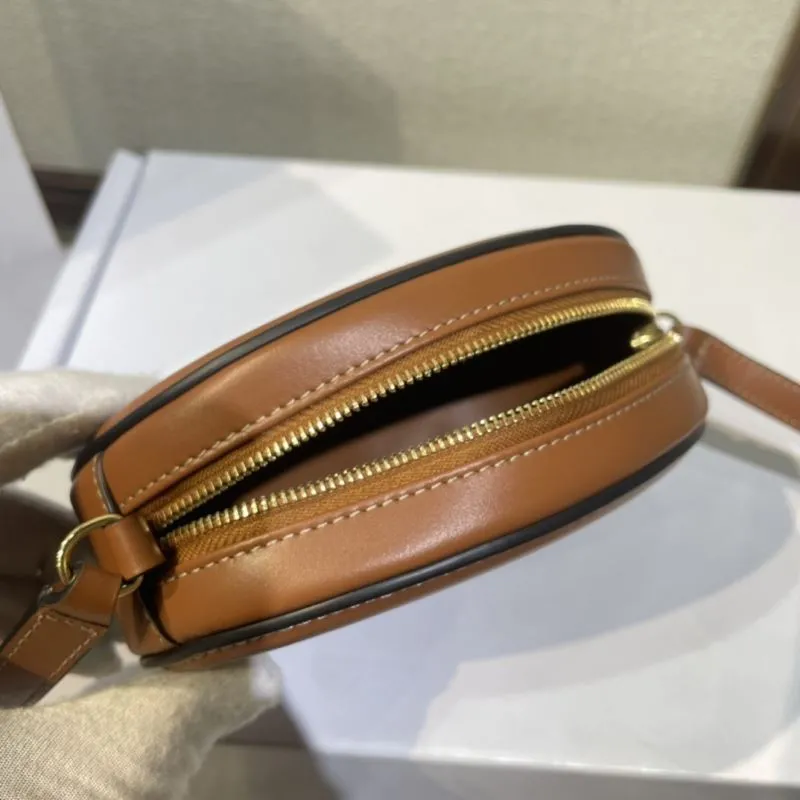 Celine Brown Round Crossbody Bag 410 - Image 7